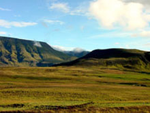 Mosfell Mountain and Lower Mosfell Valley Iceland